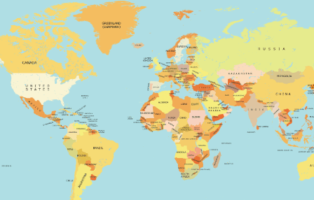 Country:V-Xzjijklp4= Map of World