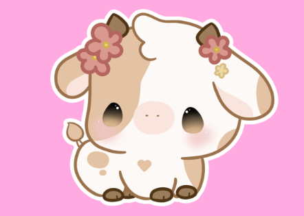 Kawaii:Ef3dopxgsqq= Cow