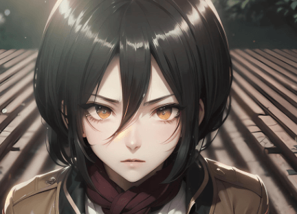 Fanart:V6faoollura= Mikasa