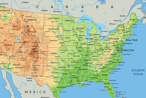 Labeled:Uj3t4zt70_Q= Map of the United States