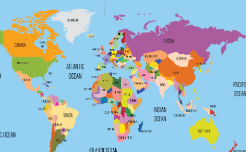 Labeled:V-Xzjijklp4= World Map