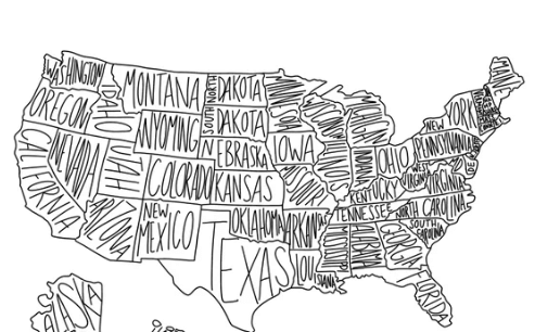 Printable:Clko9usctz0= Map of the United States