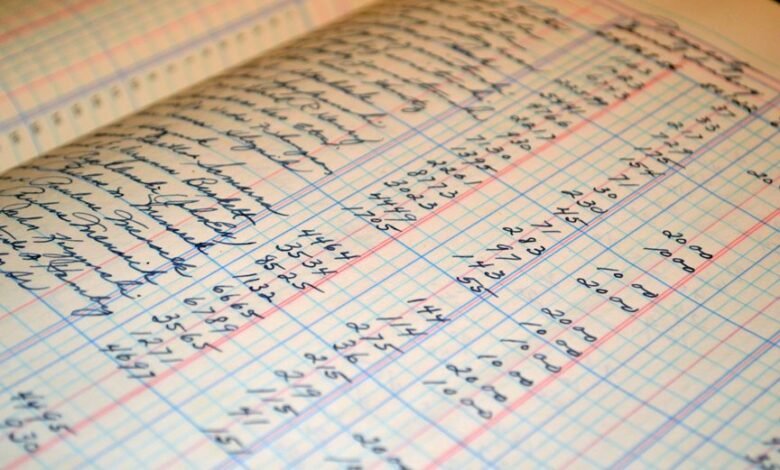 number structuring ledger details