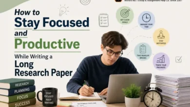 How to Stay Focused and Productive While Writing a Long Research Paper